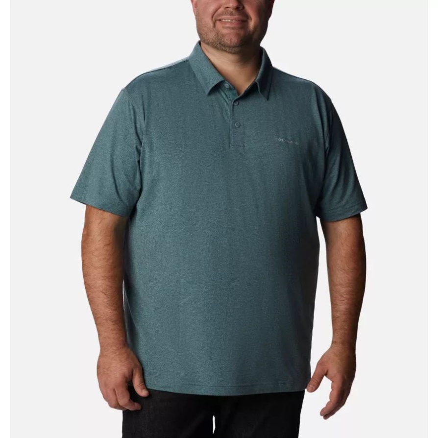 Columbia Metal Heather גברים פולו טק טרייל גדול