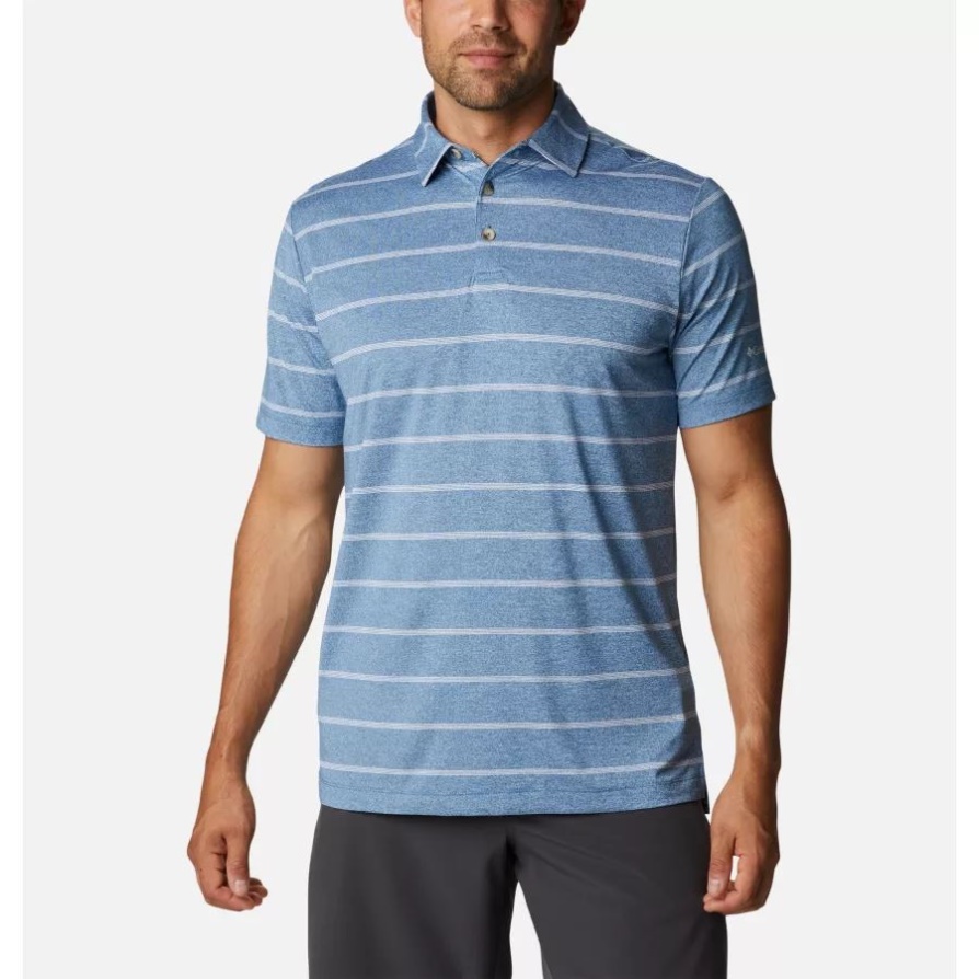 קולומביה מינרל כחול לגברים Omni-wick Pitch Mark Polo