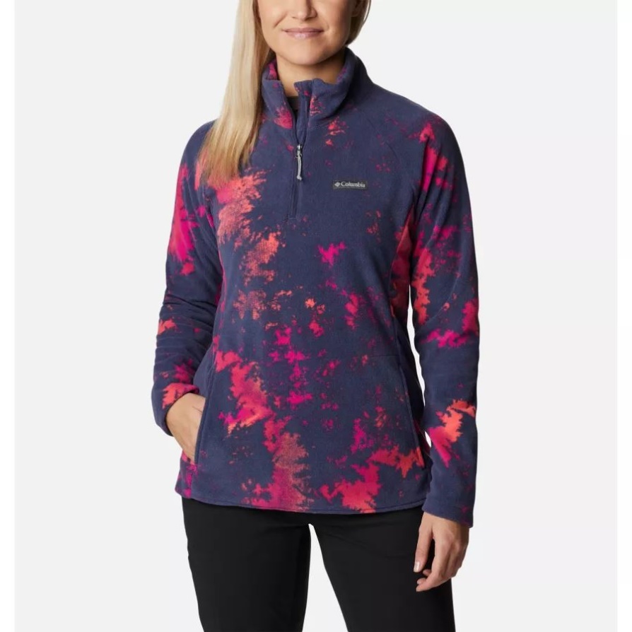 סוודר צמר עם הדפס לילי של קולומביה Ali Peak Ii Quarter Zip