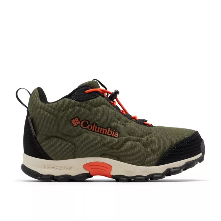 קולומביה נורי/אדום קוורץ נוער Firecamp Mid 2 נעל עמידה למים