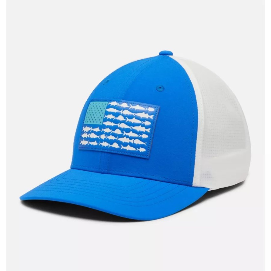 Columbia Pfg Fish Flag Signature 110 High Crown Blue Macaw/atoll