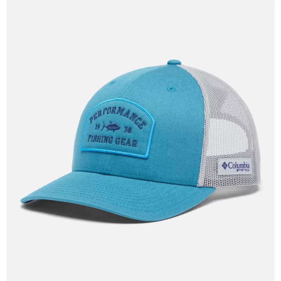 Columbia Pfg Patch Mesh Snapback גבוה כתר עמוק ימי/אפור קריר/טונה Patch