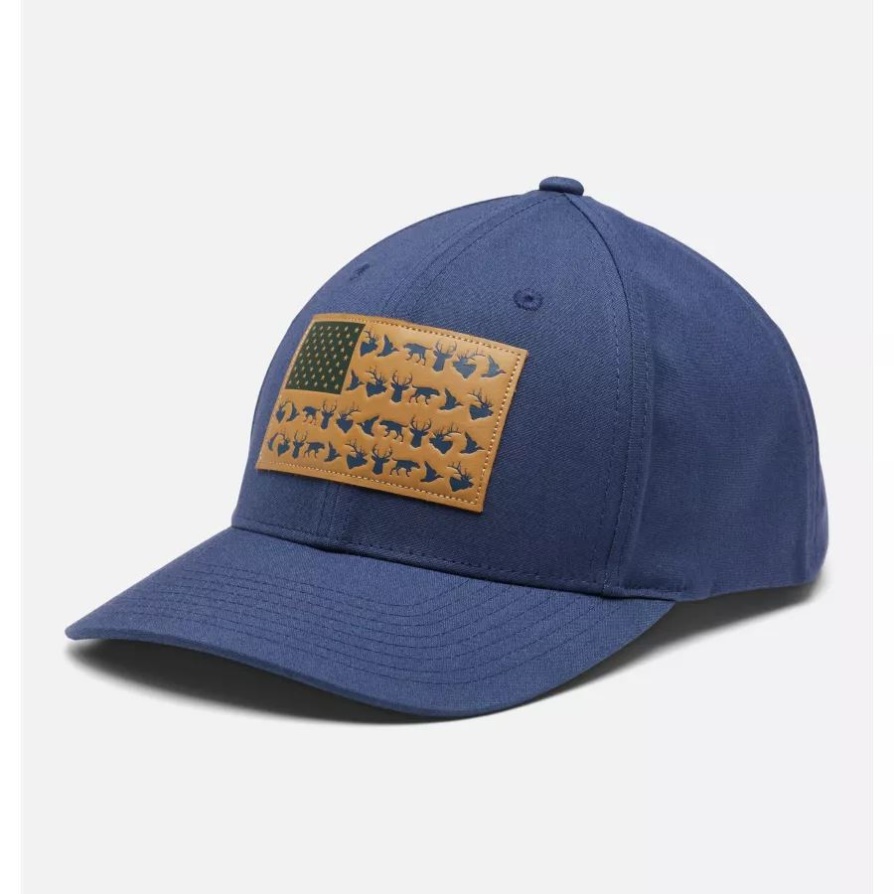 Columbia Phg Game Flag 110 כובע הצמד לאחור אמצע כתר אבץ