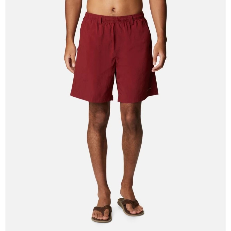 מכנסי מים קצרים של Columbia Red Jasper Pfg Backcast Iii לגברים