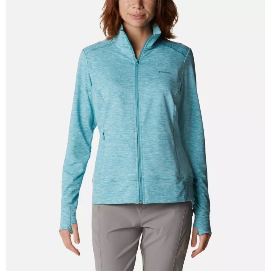 Columbia Sea Wave Heather לנשים מעיל צמר טכני הרפתקאות סוף שבוע