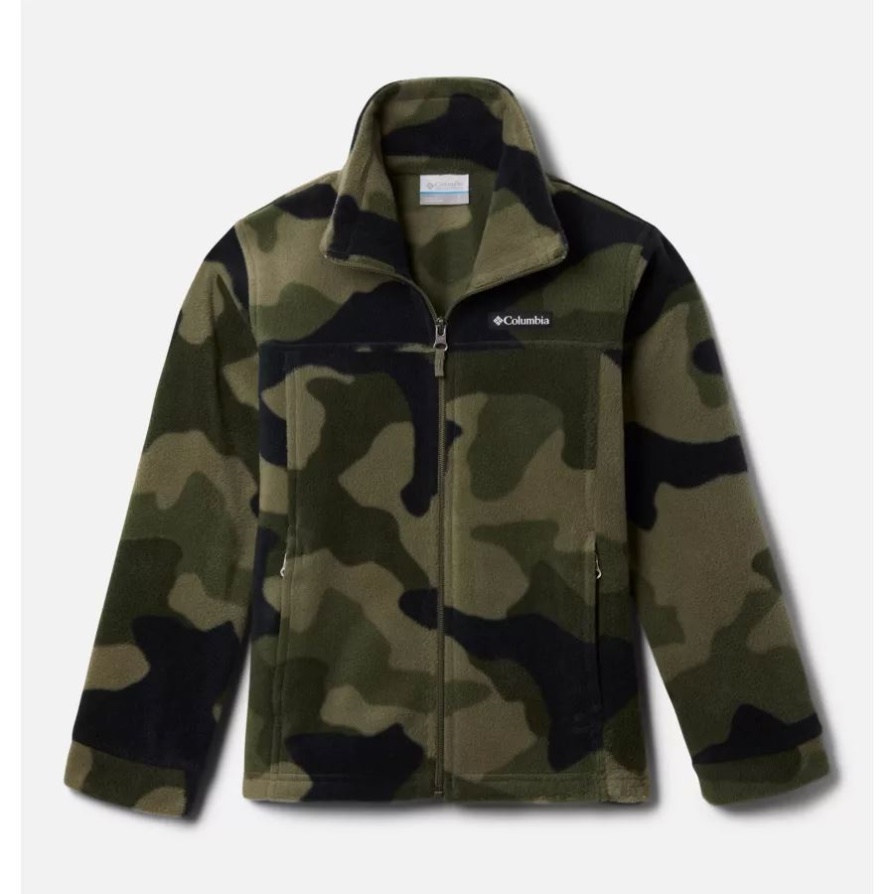 קולומביה אבן ירוקה מוד Camo Boys Zing Iii מעיל צמר מודפס