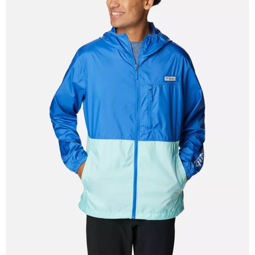Columbia Vivid Blue/gulf Stream גברים Pfg Three Streams Ii מעיל רוח