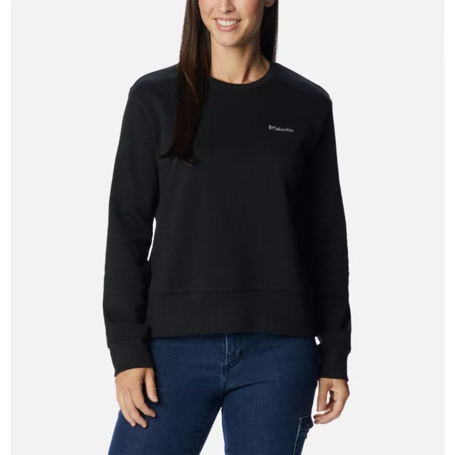 Columbia Women's Columbia Lodge Crew Iv סווטשירט שחור