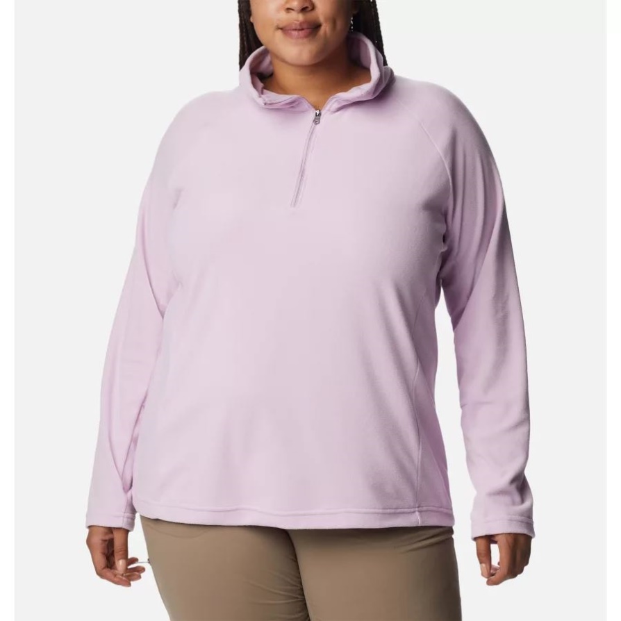 Columbia נשים Glacial Iv 1/2 Zip Plus Size Aura
