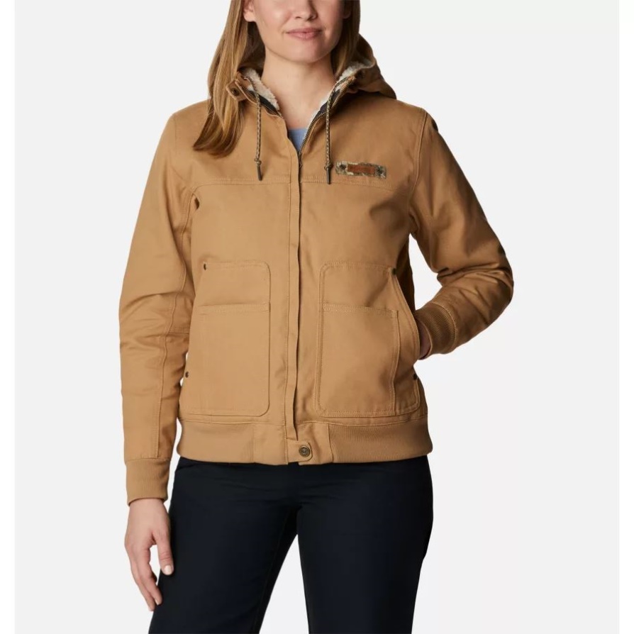 Columbia Women's Phg Roughtail Jacket Sahara/chalk Sherpa