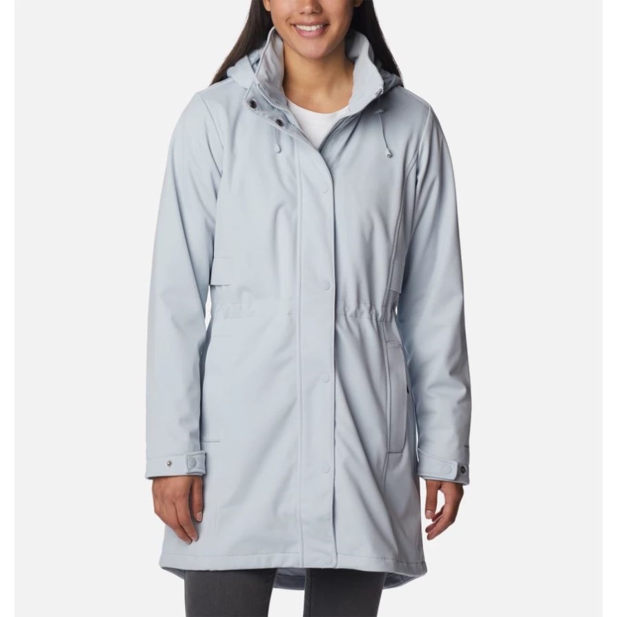 מעיל Softshell Stone Meadow נשים של קולומביה אפור Cirrus