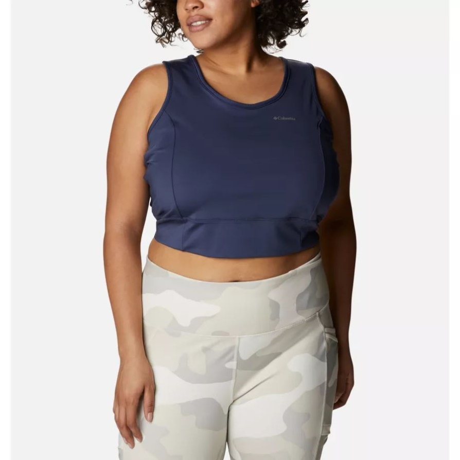 Columbia Women's Windgates Ii Cropred Tank Plus Size לילי