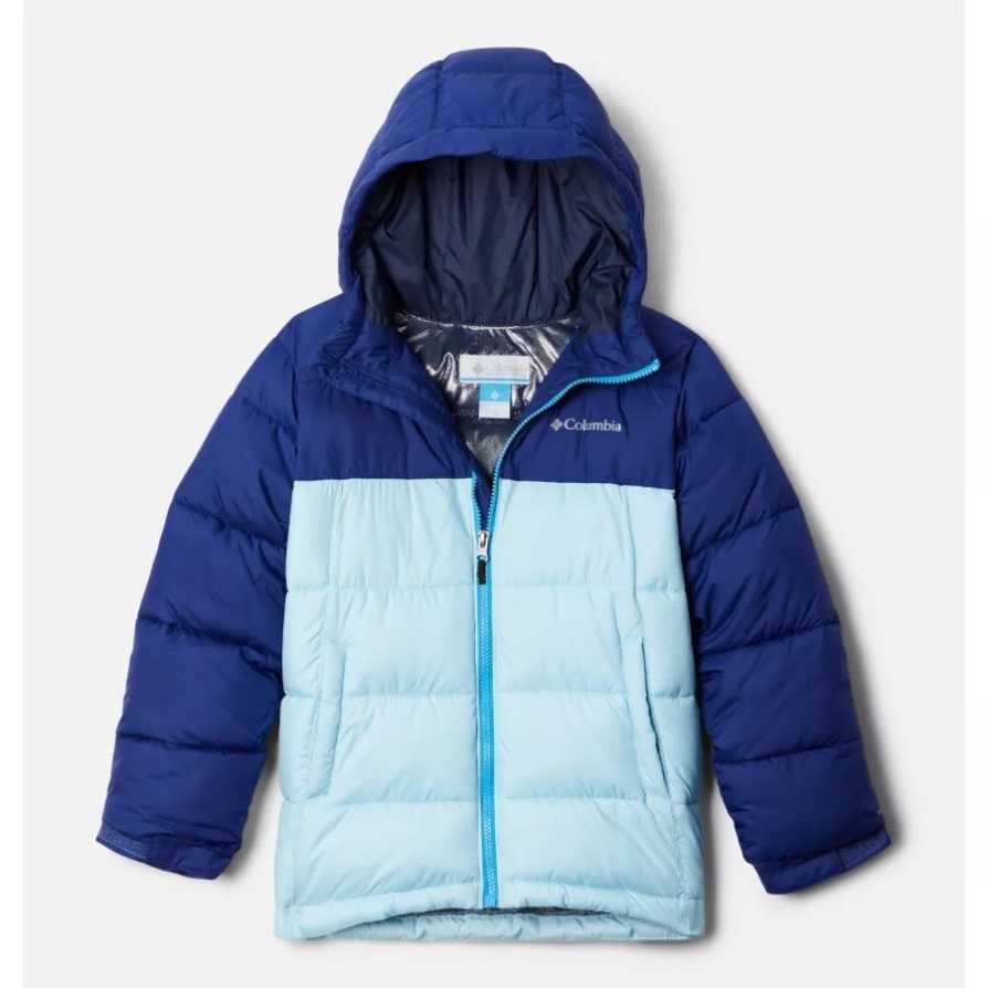 Columbia Youth Pike Lake Jacket Puffer מבודד ספיר כהה/כחול אביבי
