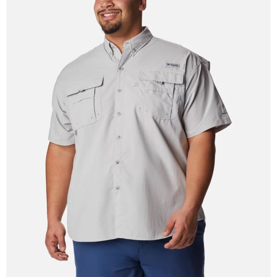 חולצה אפור מגניב קולומביה גברים Pfg Bahama Ii חולצה גדולה