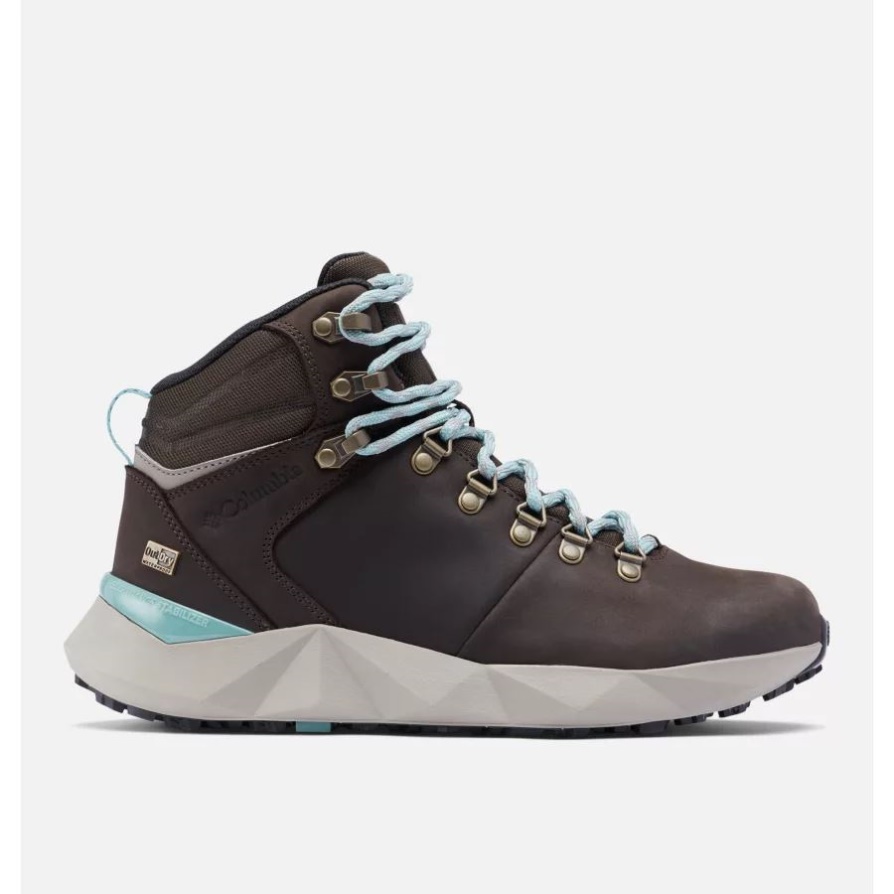 Cordovan/ירוק מאובק לנשים מגף הליכה סיירה Outdry עמיד למים קולומביה