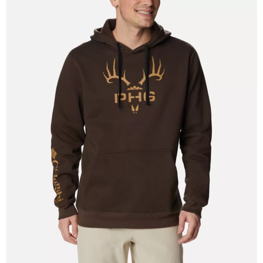 Cordovan/Sahara Rack 'em Men's Phg Heritage Hoodie Columbia