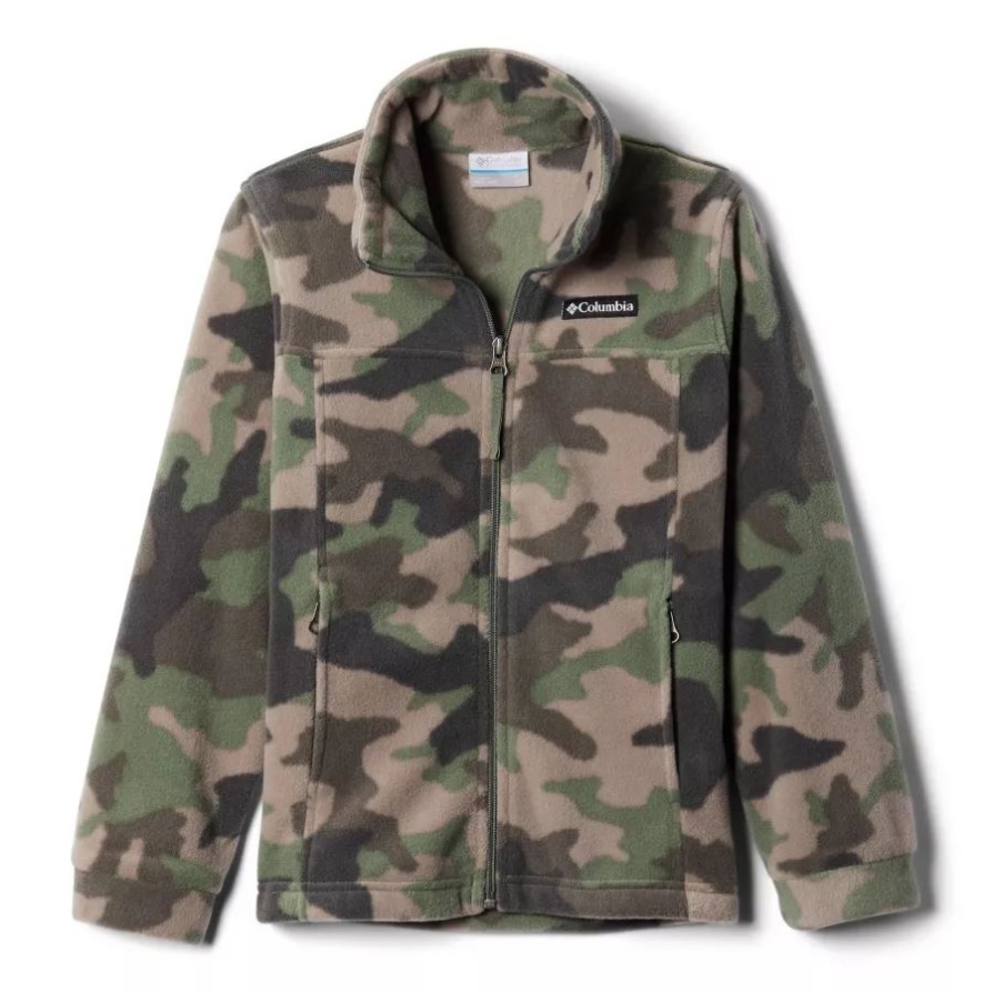 Cypress Trad Camo (ב) הדפס קולומביה בנים Zing Iii מעיל פליסה מודפס