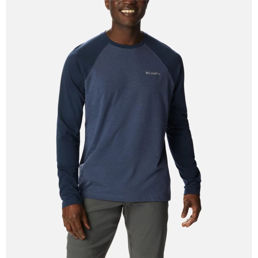 חולצה Raglan של גברים Thistletown Hills, Dark Mountain/coll