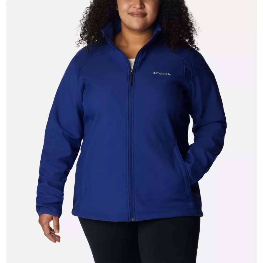 Dark Sapphire Columbia מותג נשים Kruser Ridge Ii Softshell Plus Size