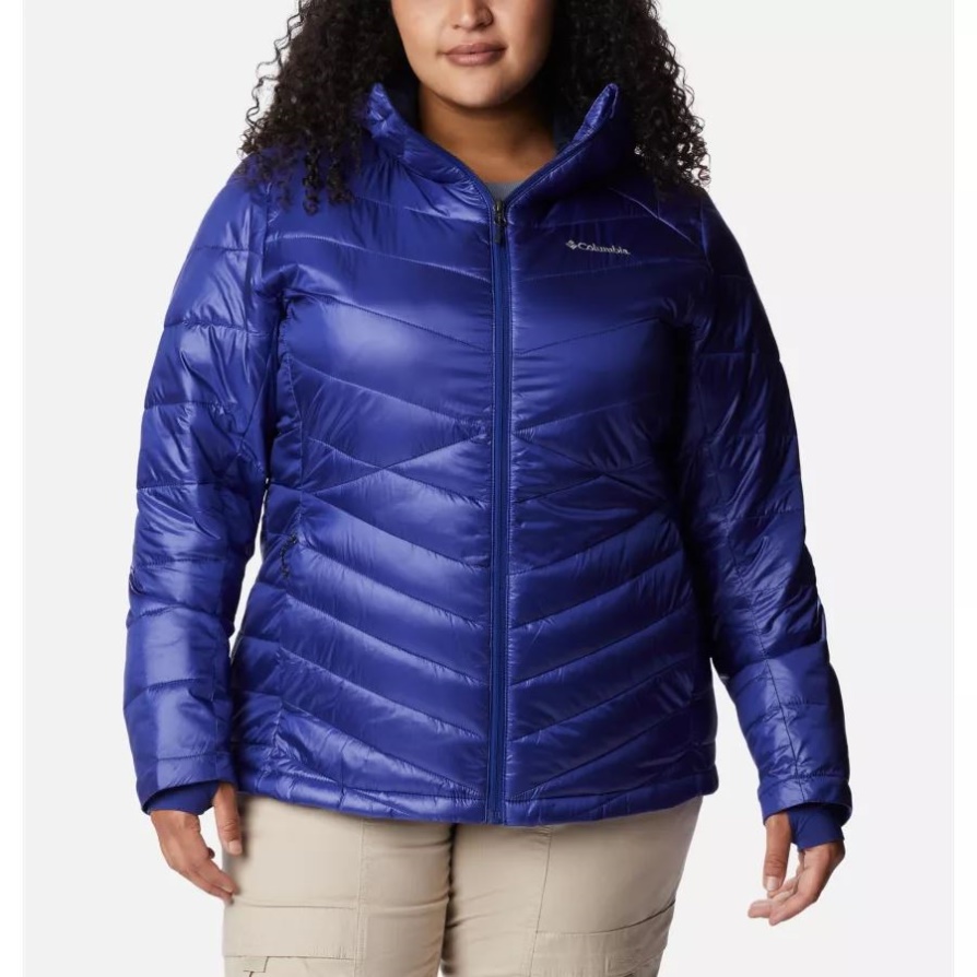 ספיר כהה לנשים Joy Peak Omni-heat אינפיניטי ז'קט קפוצ'ון מבודד פלוס מידה קולומביה