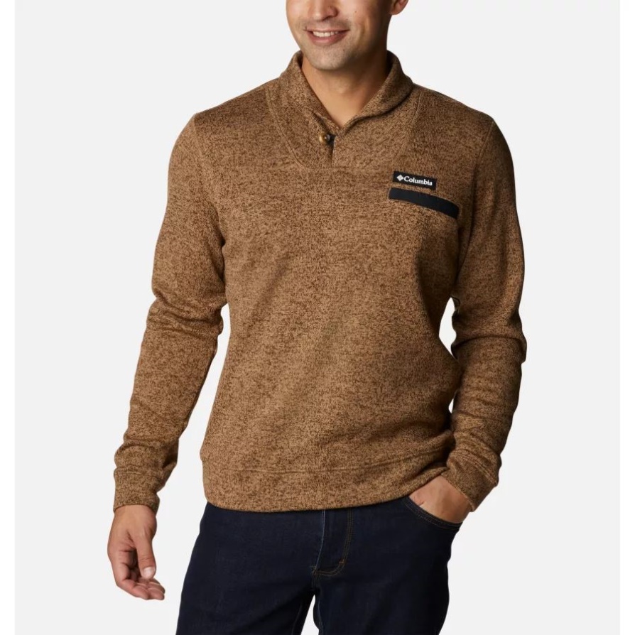 סוודר צמר מזג אוויר לגברים Delta Heather קולומביה
