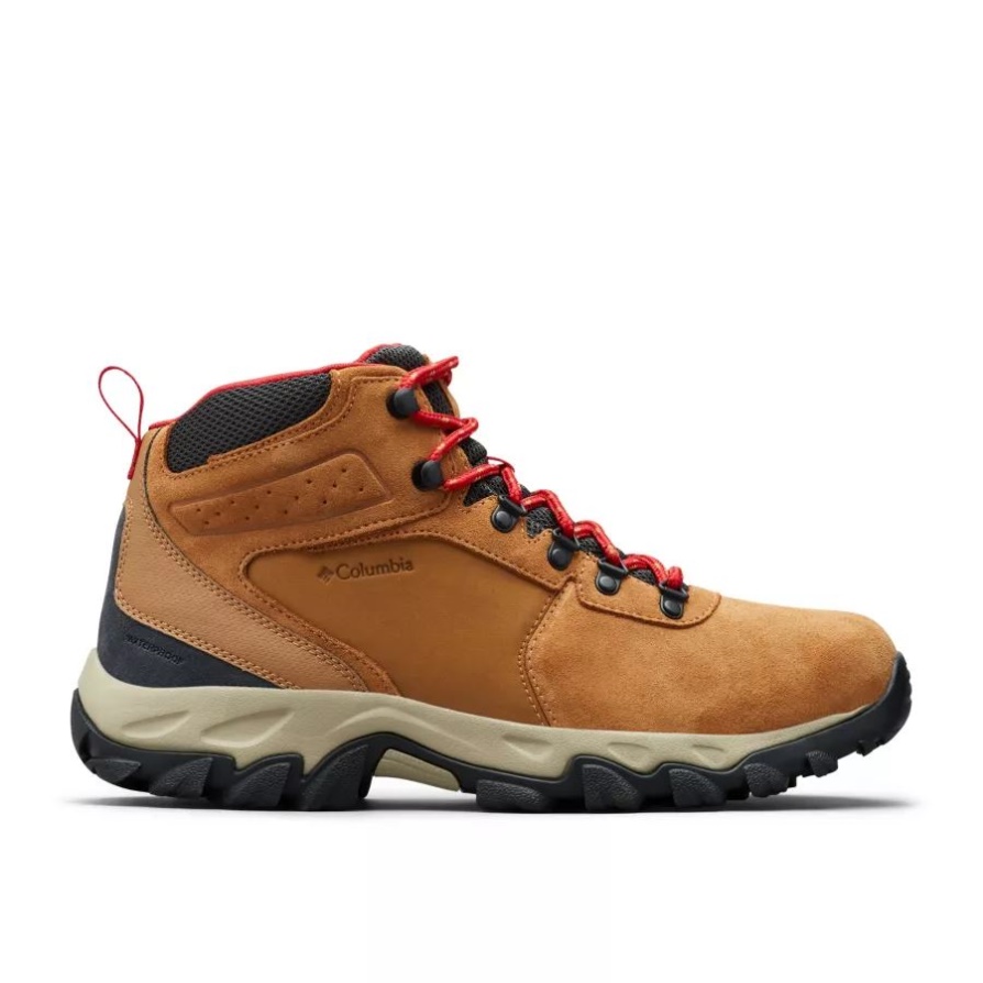 מגף הליכה עמיד למים מסוג El/mountain Red Columbia גברים ניוטון פלוס Ii זמש