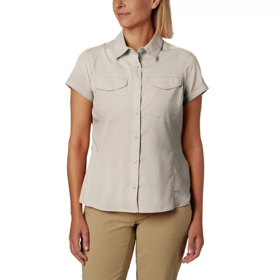 חולצה עם שרוולים קצרים, כסף Ridge Lite לנשים, Fossil Columbia