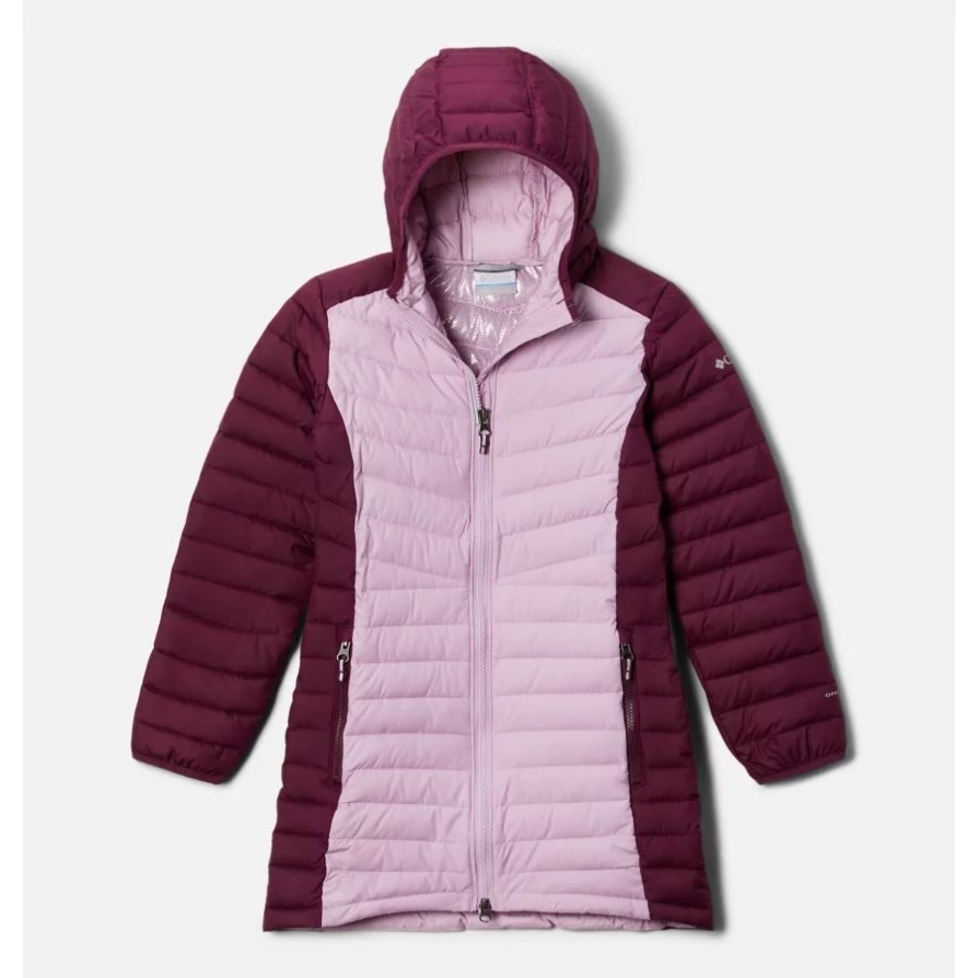 ז'קט מבודד אמצע שיפוע ילדה Columbia Aura/marionberry