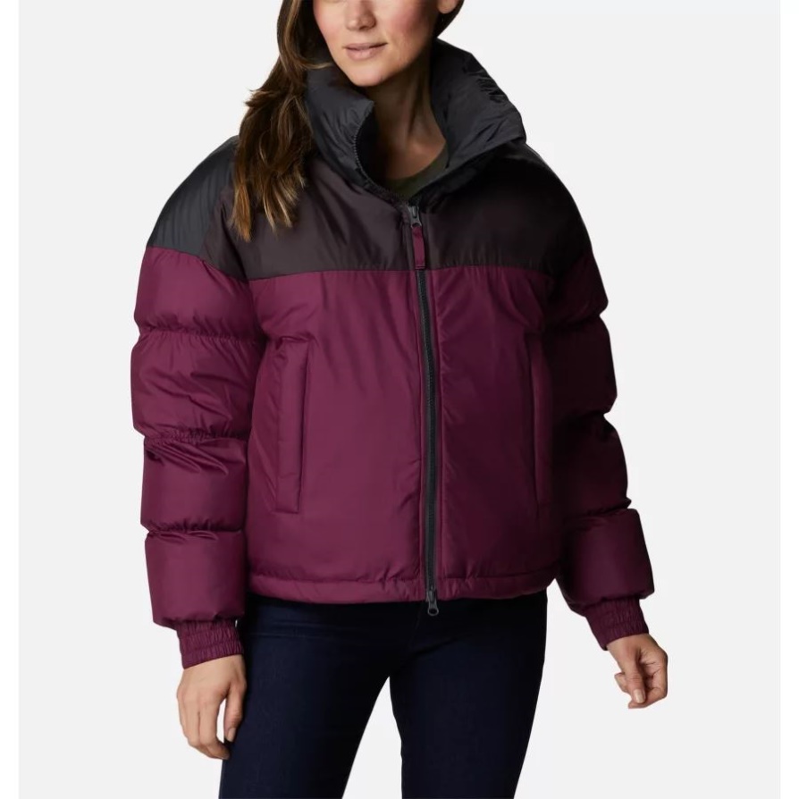 Marionberry/new Cinder/shark Women's Pike Lake Jacket Cutting Columbia