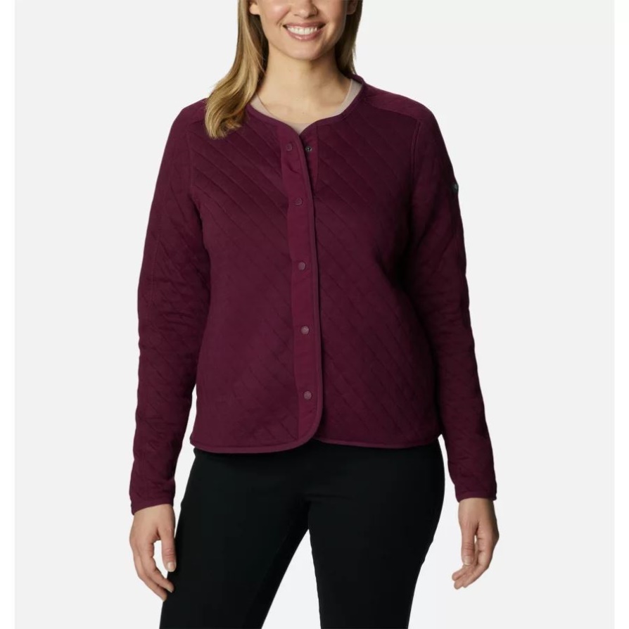 Marionberry Women's Columbia מותג Lodge קרדיגן Quilted Columbia
