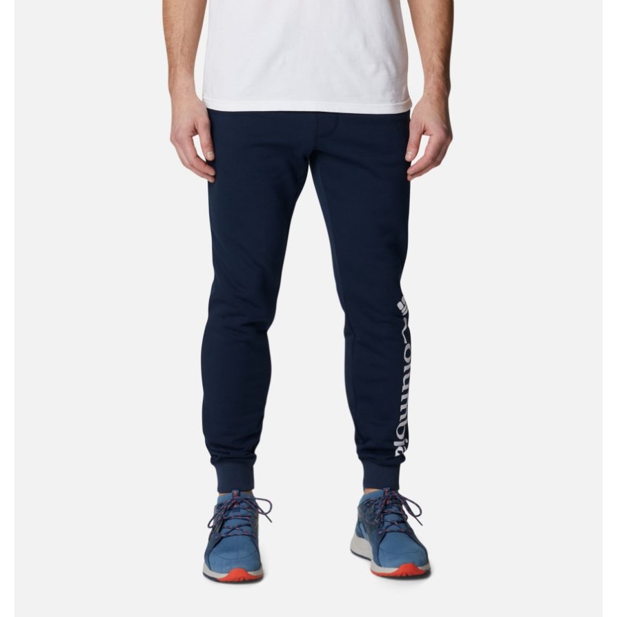 גברים של CSC לוגו פליס Jogger II Colombia Collegiate צי/לבן