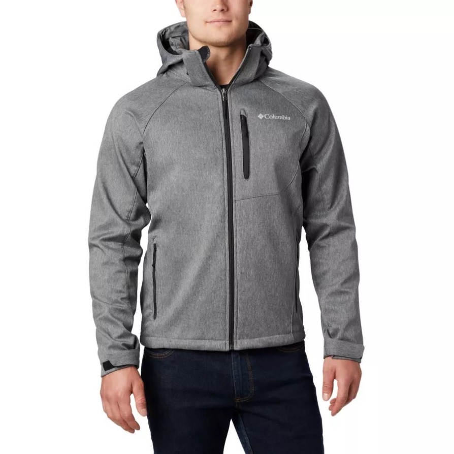 מעיל רך של Cascade Ridge II לגברים, Columbia Charcoal Heather