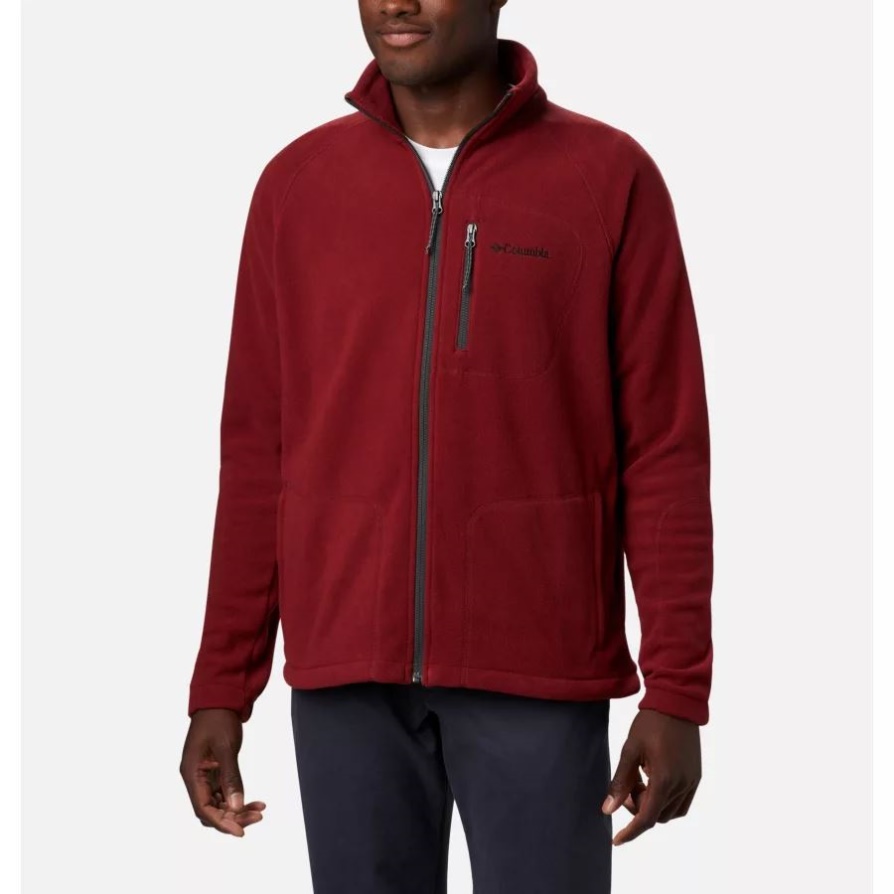 טרק מהיר לגברים Ii Full Zip פליס קולומביה אדום ג'ספר
