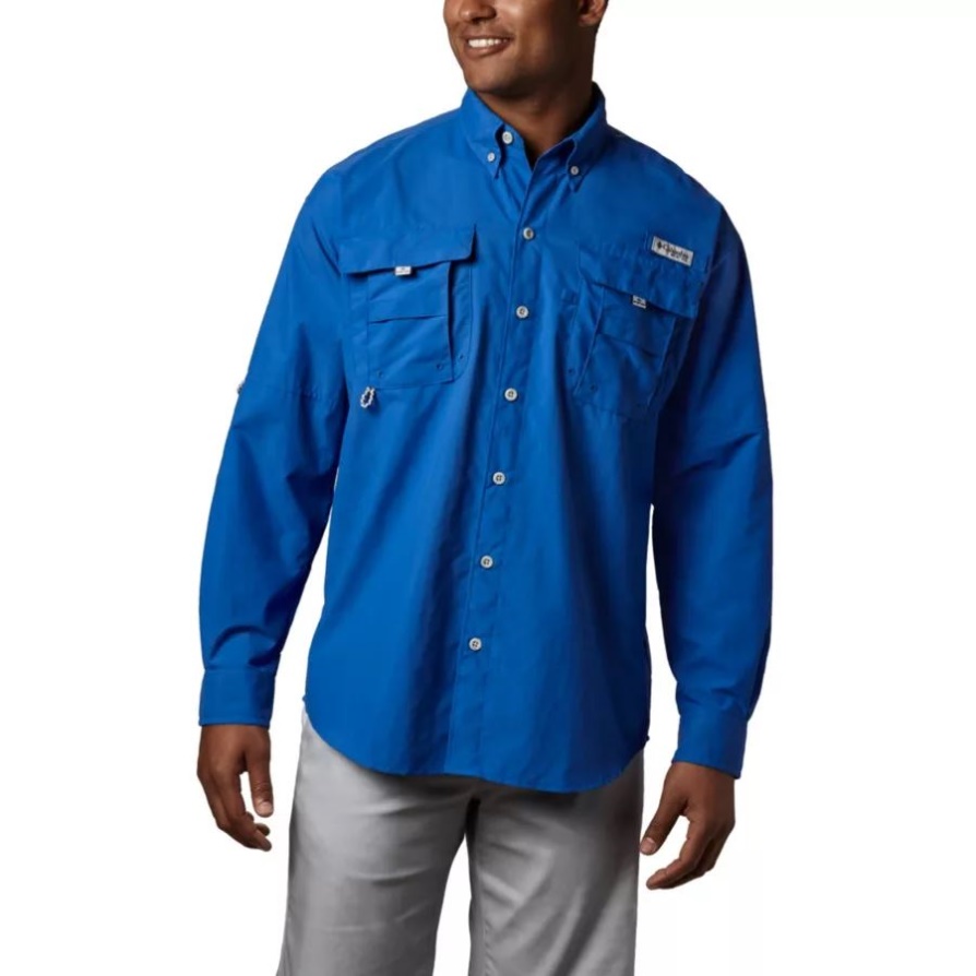 חולצת שרוולים ארוכים לגברים Pfg Bahama Ii Columbia כחול חי
