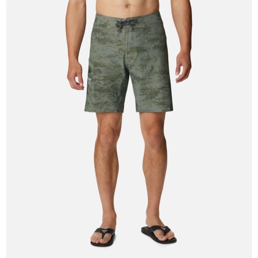 מכנסי לוח גברים Pfg Offshore Ii Columbia Cypress Pfg Camo