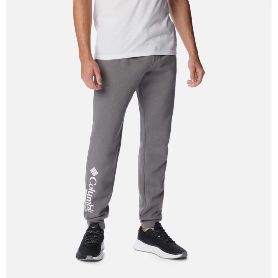 גברים Pfg מוערמים לוגו ודר Joggers Columbia City אפור/לבן