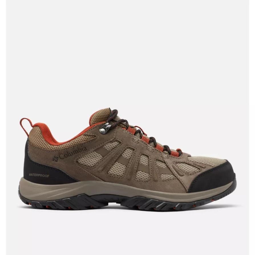 נעלי הליכה עמיד למים Redmond III לגברים Columbia Pebble/ Dark Sienna
