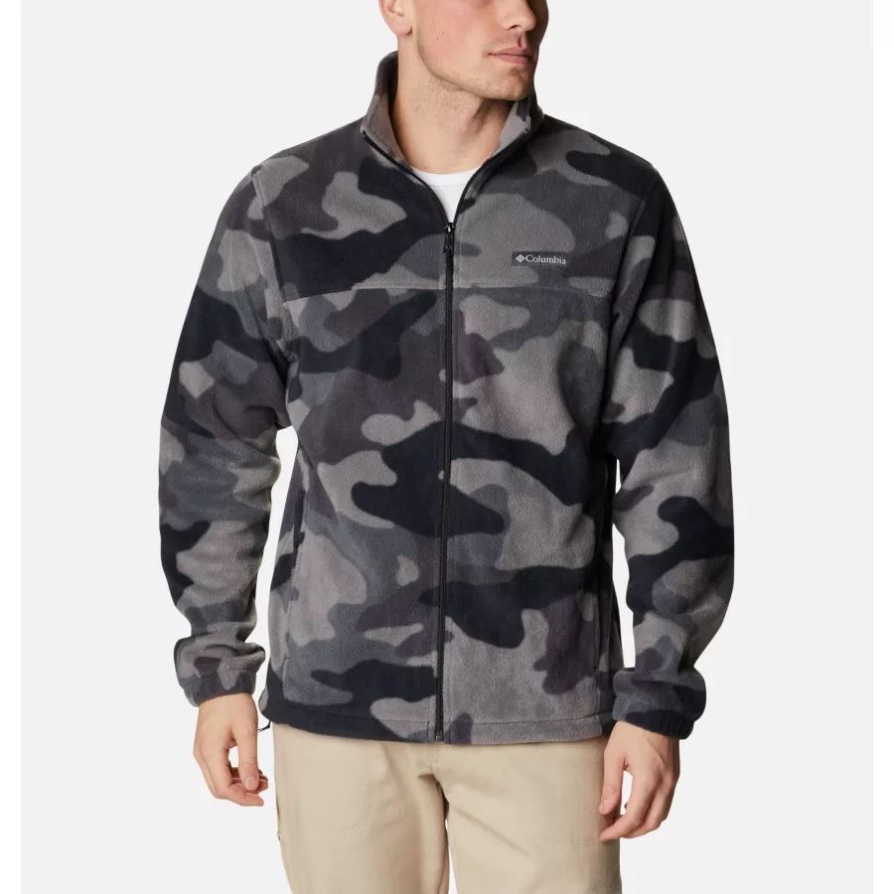 מעיל צמר מודפס גברים Steens Mountain Columbia Black Mod Camo