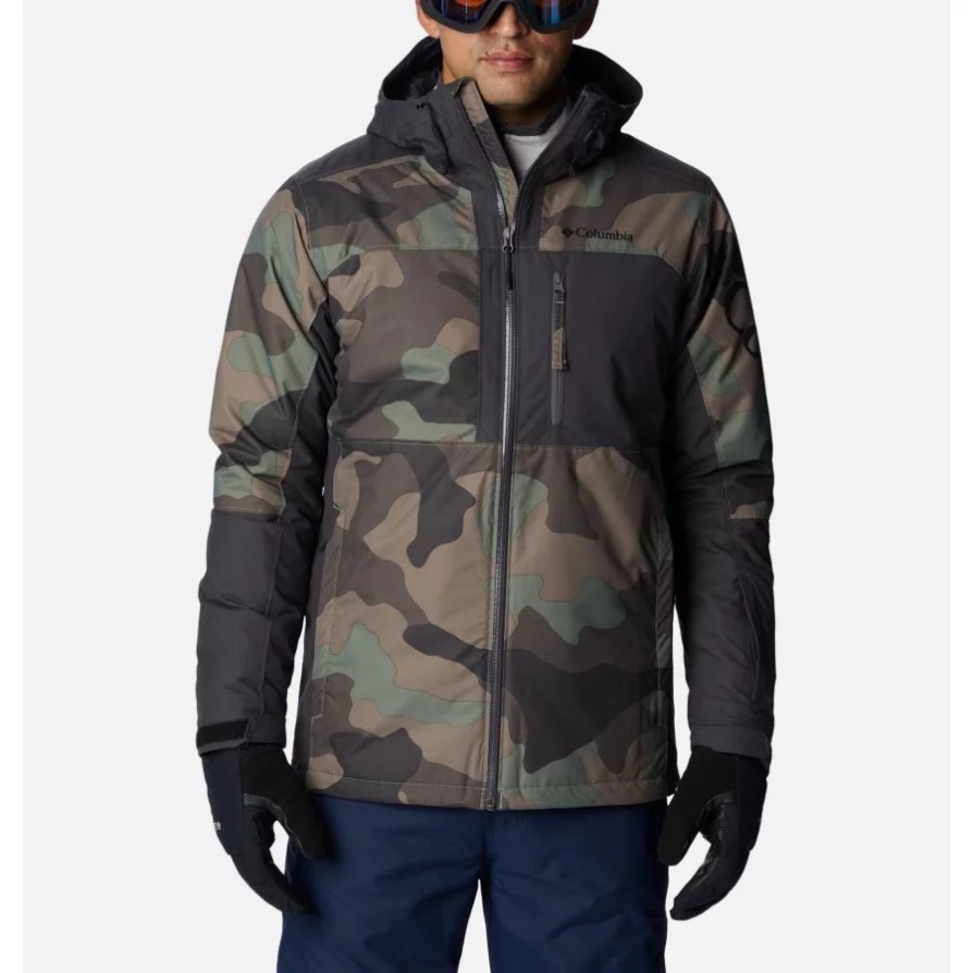 מעיל סקי Timberturner Ii לגברים Columbia Cypress Mod Camo Print/shark