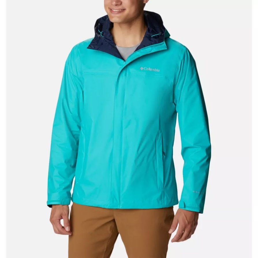 מעיל גשם אטום למים Ii לגברים Columbia Bright Aqua
