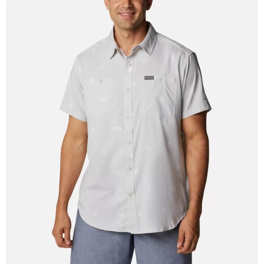 Nimbus Grey Camp Social Man's Utilizer חולצת שרוולים קצרים קולומביה