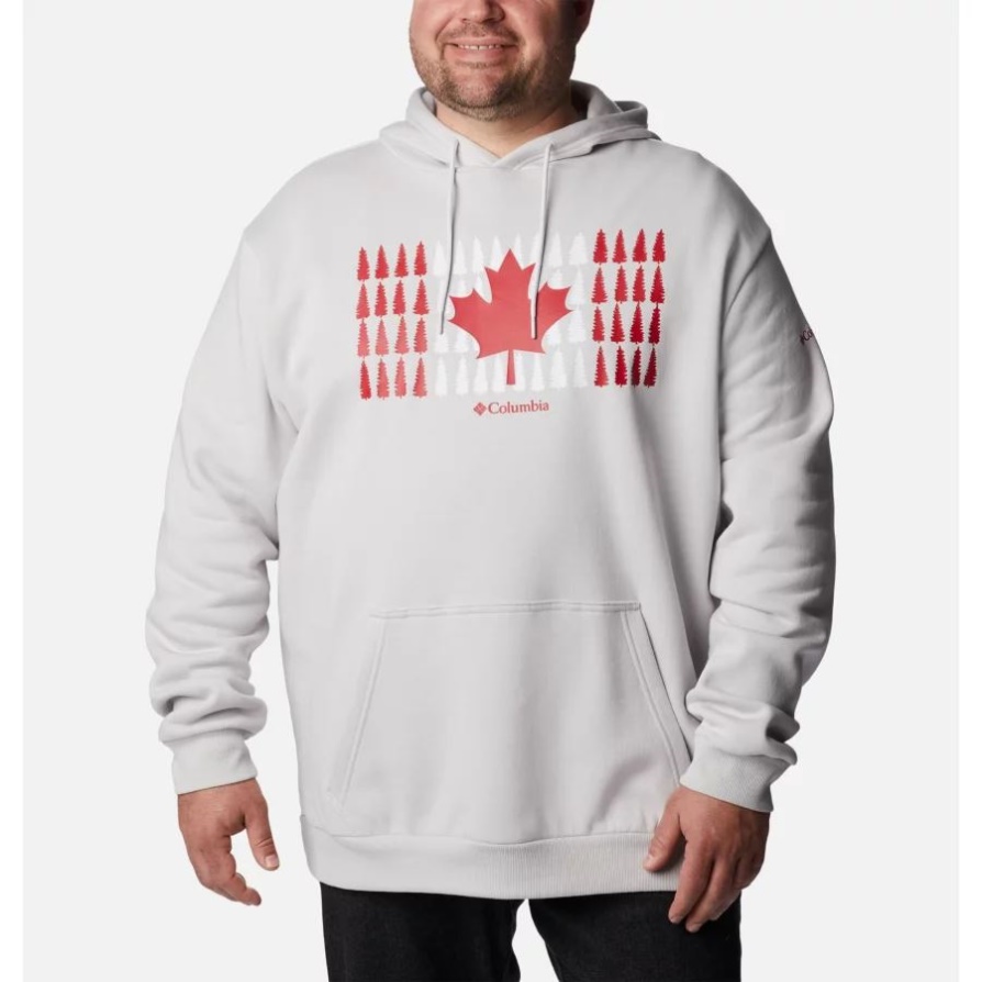 Nimbus Grey/canada Timberline Flag Grap גברים Csc Country Logo Hoodie Big Columbia