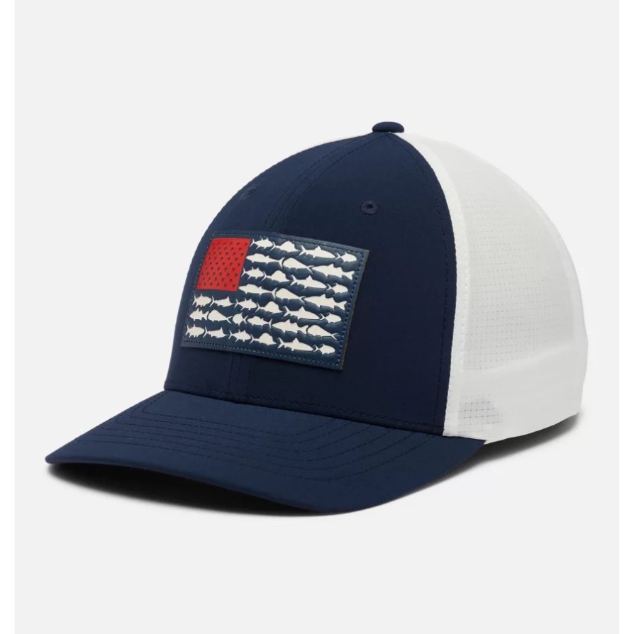 Pfg Fish Flag Signature 110 כתר גבוה קולומביה קולג'י צי/אדום ניצוץ