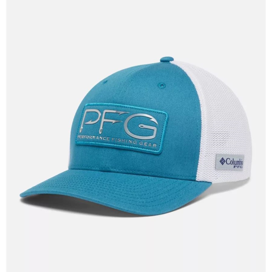 Pfg ווי רשת כובע כדור גבוה כתר קולומביה עמוק ימי/כסף