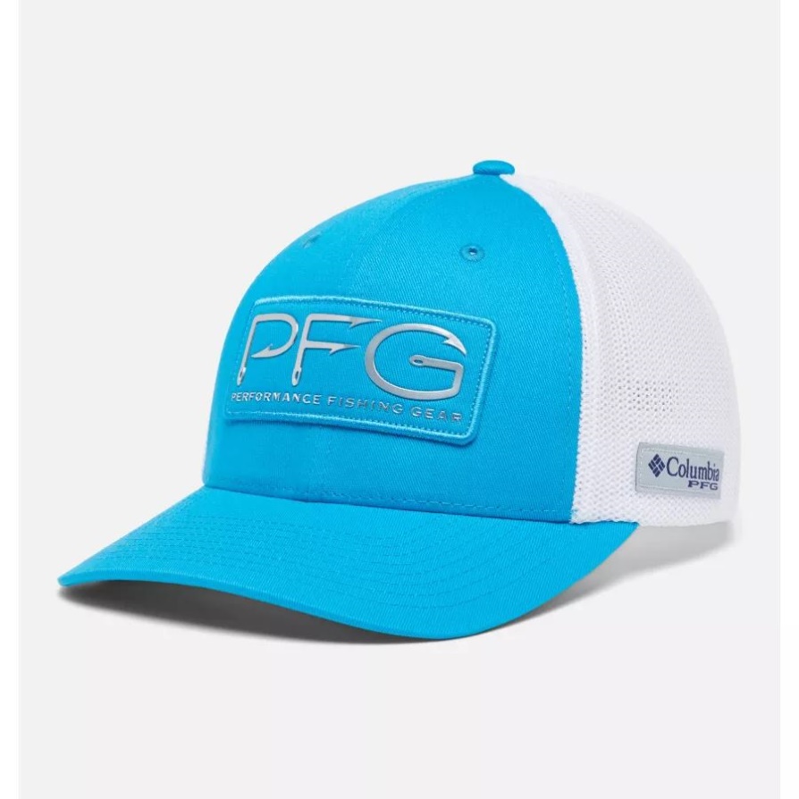 Pfg ווי רשת כובע כדור כתר גבוה מצפן כחול/כסף קולומביה