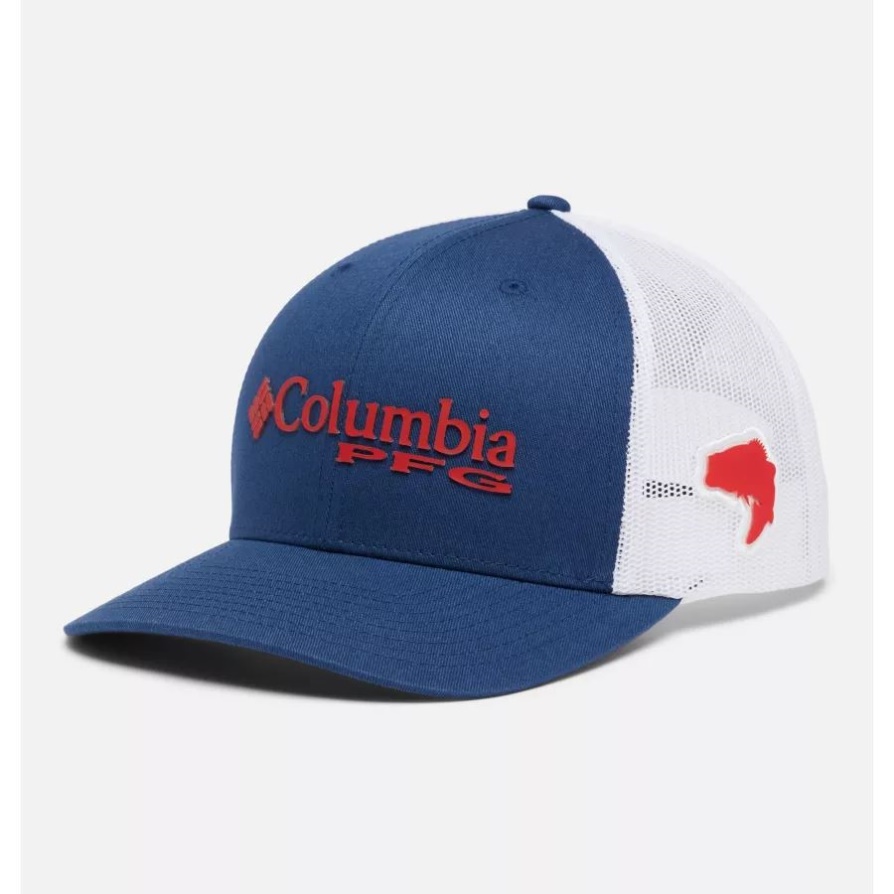 Pfg Logo Mesh Snapback כתר גבוה קרבון/אדום ניצוץ קולומביה