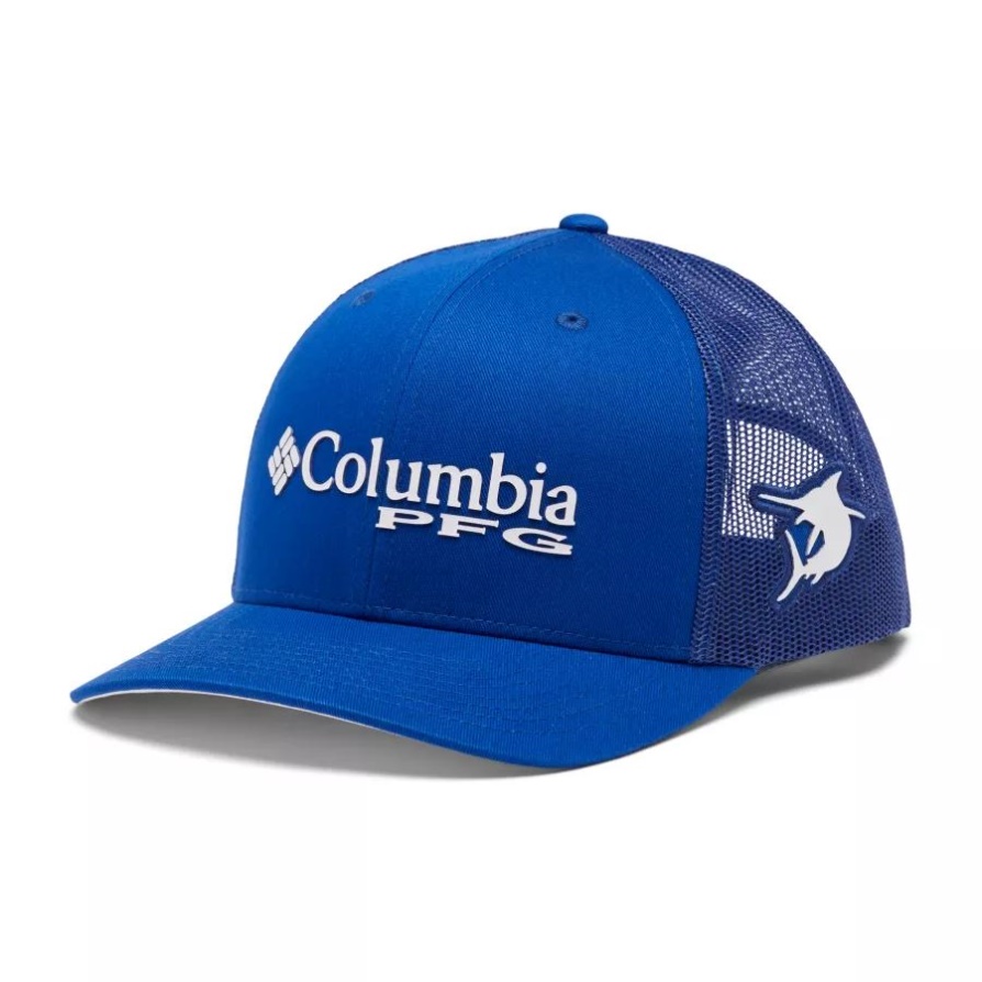 Pfg Logo Mesh Snapback כתר גבוה קולומביה כחול Macaw/white/marlin