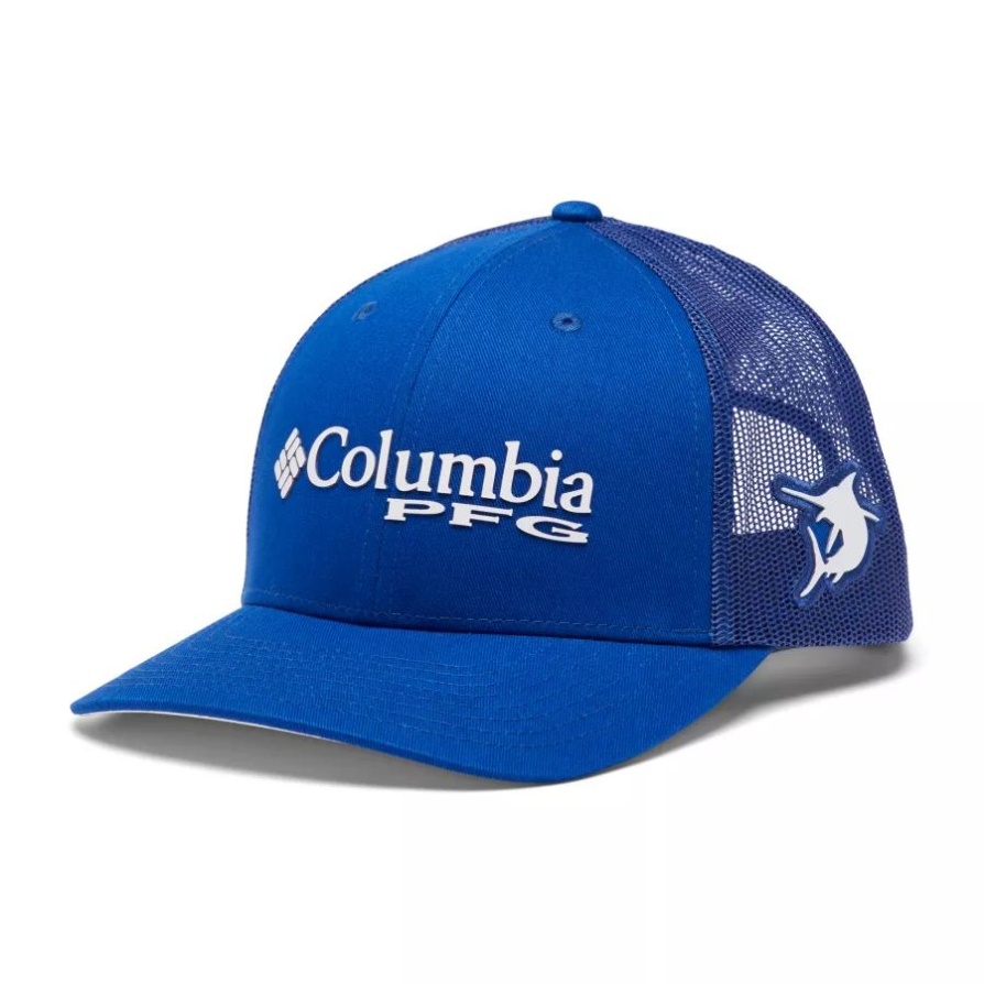 Pfg Logo Mesh Snapback אמצע כתר קולומביה כחול Macaw/white/marlin