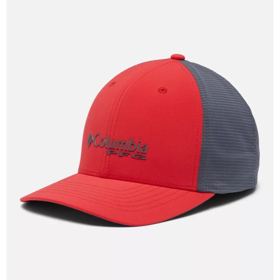 Pfg Logo Signature 110 כתר גבוה קולומביה היביסקוס אדום/עיר אפור