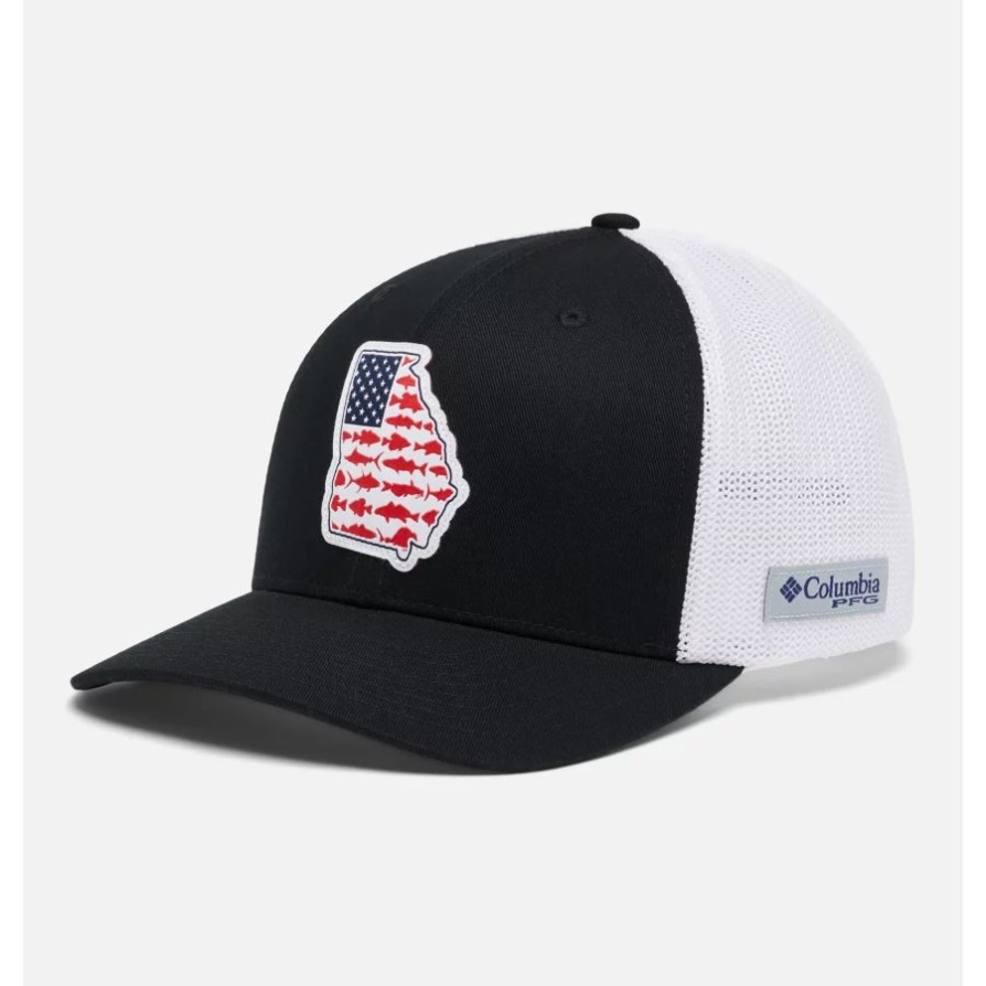Pfg Mesh Stateside כובע כדור קולומביה שחור/ג'ורג'יה תיקון